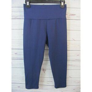 Rune NYC Women's Abby Capri Leggings Dark Blue Size M Yoga Athletic Workout NWT